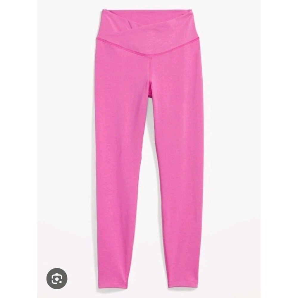 Old Navy Active Pink Power Chill Extra High Rise 7/8 Leggings Size Small